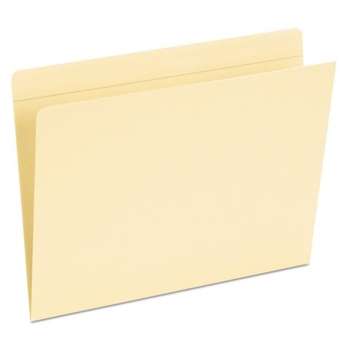 Pocket Folders, Straight Cut, Top Tab, Letter, Manila, 50/Box