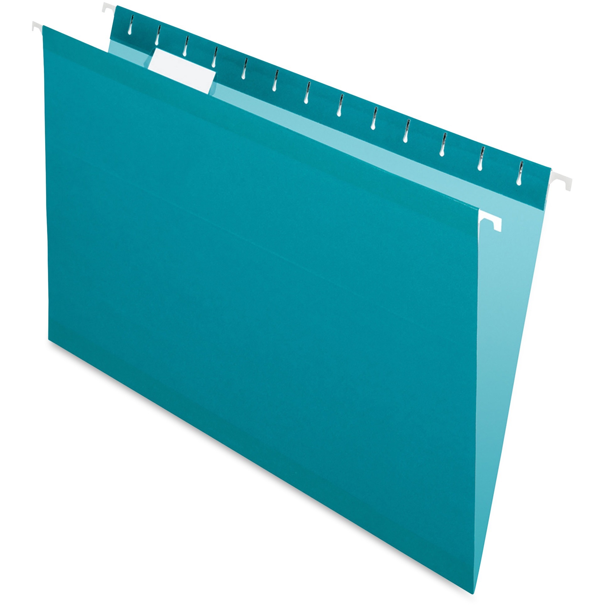 Reinforced Hanging Folders, 1/5 Tab, Legal, Teal, 25/Box