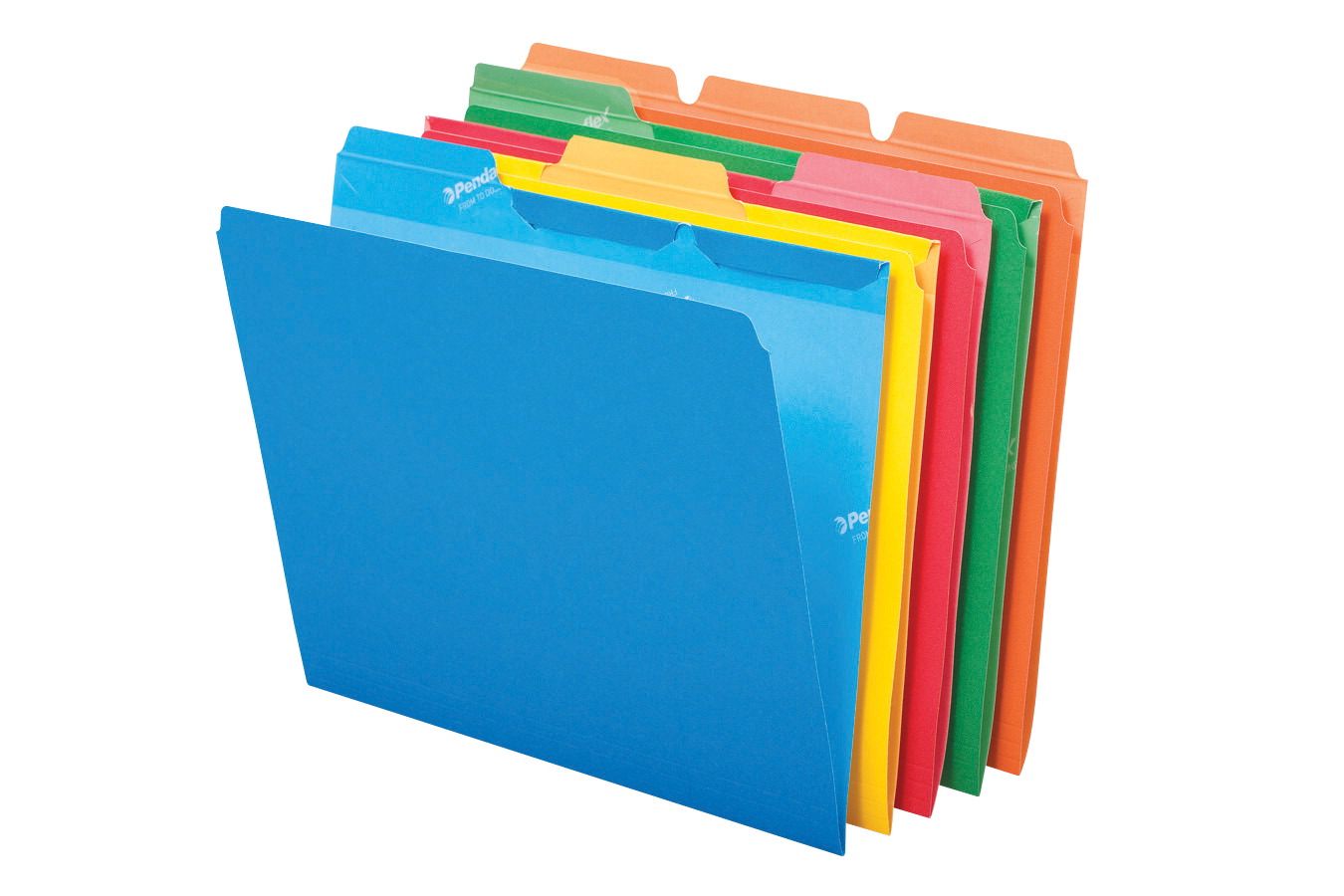 Ready-Tab File Folders, 1/3 Cut Top Tab, Letter, Assorted Colors, 50/Pack