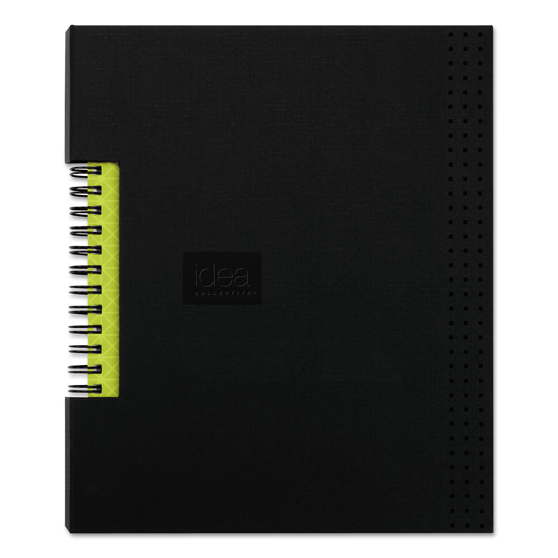 Idea Collective Professional Wirebound Hardcover Notebook, 8 1/4 x 5 7/8, Black
