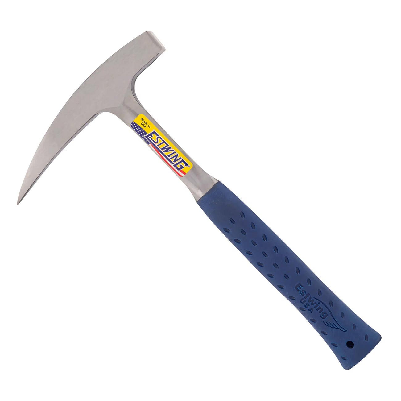 Estwing 22 oz. Pointed Tip Rock Pick - Blue Shock Reduction Grip