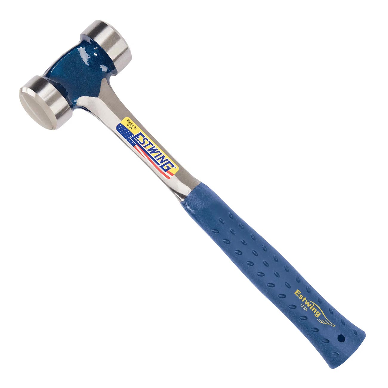 Estwing 40 oz. Smooth Face Lineman's Hammer with Blue Shock Reduction Grip