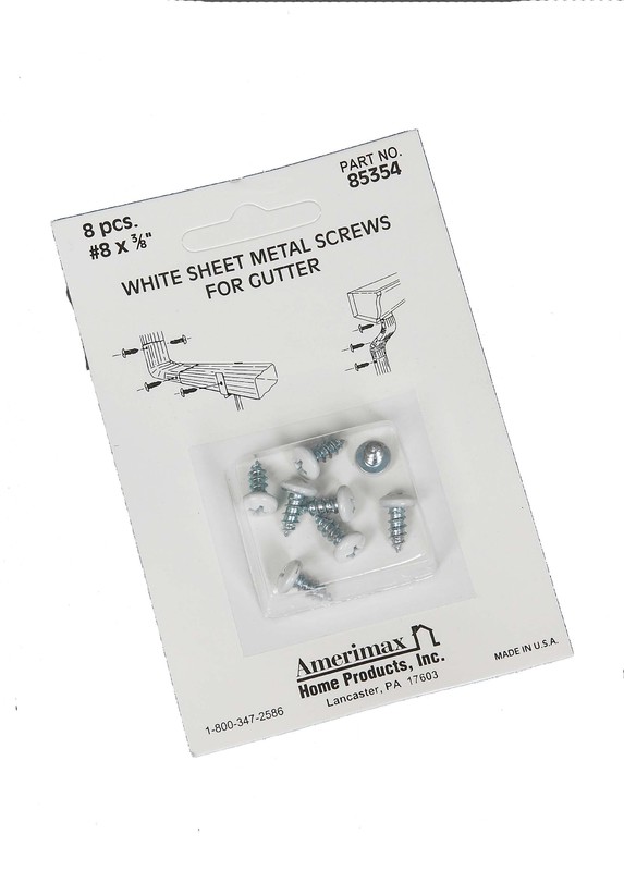 85354 Wh 8Pk Sheet Metal Screws