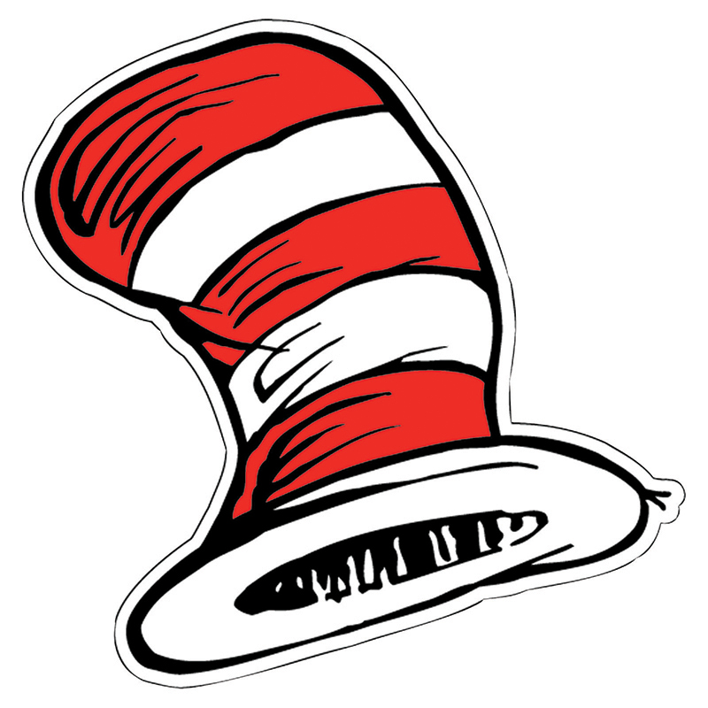 The Cat in the Hat Hats Paper Cut Outs, Pack of 36