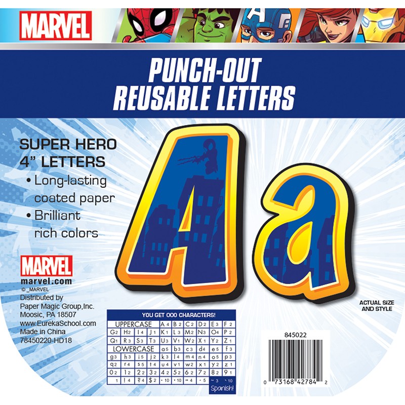 Marvel Super Hero Adventure Deco Letters, 223 Characters