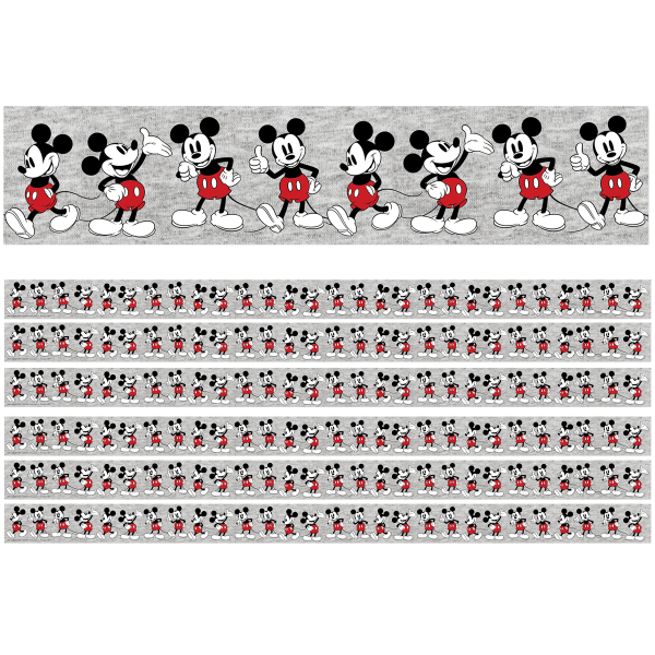 Mickey Mouse Throwback Mickey Poses Deco Trim, 37 Feet Per Pack, 6 Packs