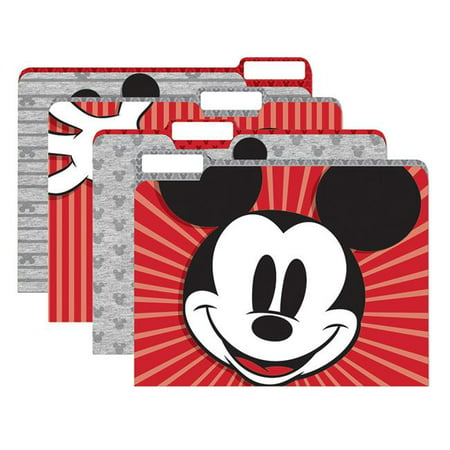 Mickey Mouse Throwback File Folders, Pack of 4