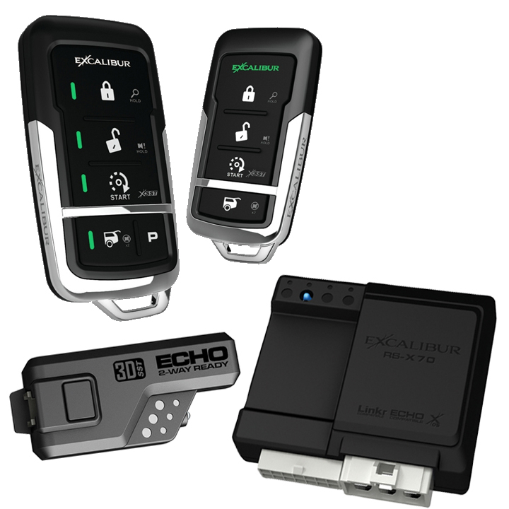 Excalibur 900MHz LED 2-Way  Keyless Entry & Remote Start (Linkr Ready)