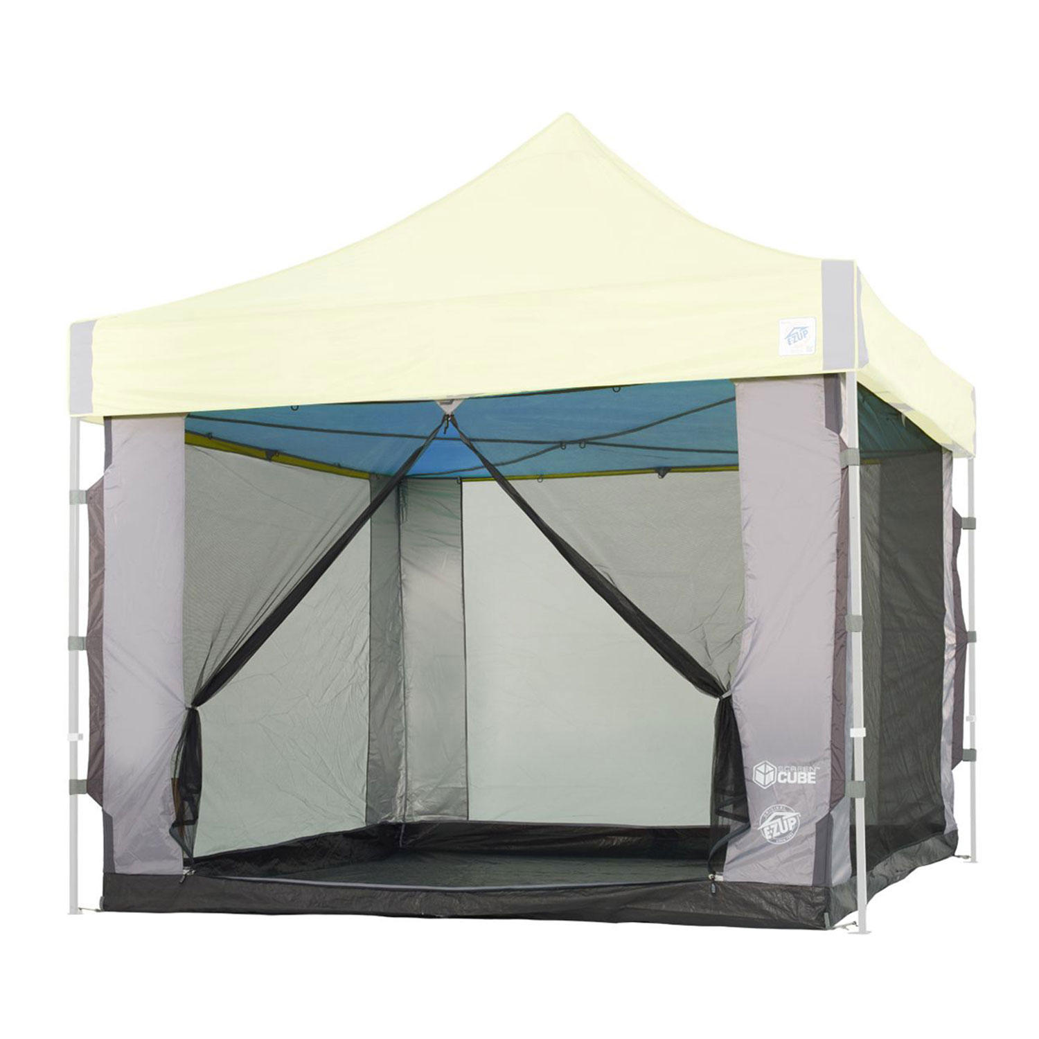 EZ UP CUBE MESH CANOPY SCREEN ROOM FITS 10FT X 10FT STRAIGHT LEG CANOPY