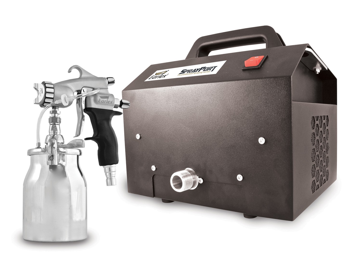 Spray Port 6003 with pressure feed Pro 8 spray gun