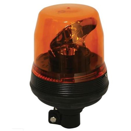 LED ROTATING BEACON LOW PROFILE 12-24VDC 185 FPM FLEXI DIN POLE MOUNT AMBER