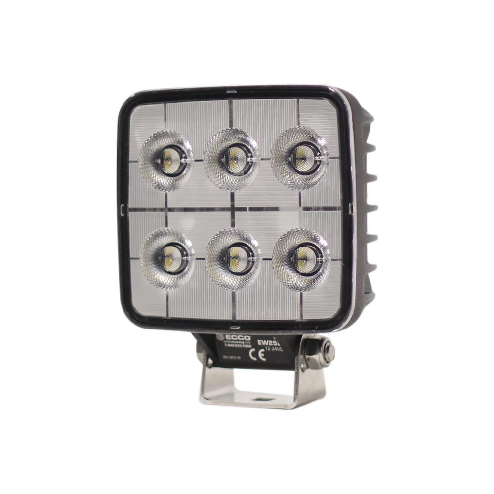 Medium Duty LED Worklamp, 6 Led, Flood, 12-24 Vdc