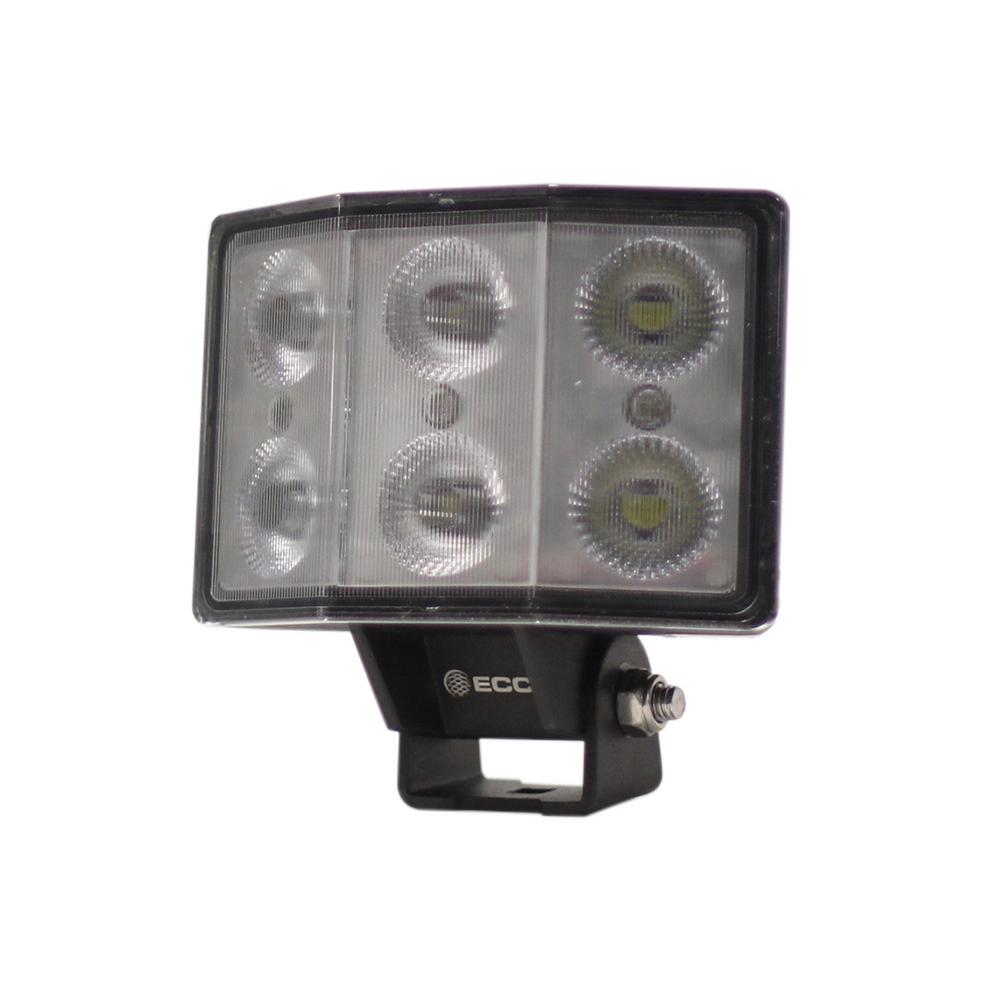 Medium Duty LED Worklamp, 6 Led, Flood, 120 Degree, 12-24 Vdc