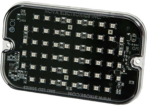 SURFACE MOUNT AMBER LED HEAD 56 HIGH INTENSE LEDS 15 FLASH PATTERNS