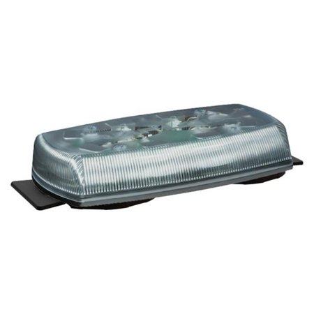 LED MINIBAR: REFLEX 15IN 1224VDC 18 FLASH PATTERNS CLEAR DOME HIGH BOND TAPE AMBER ILLUMINATION