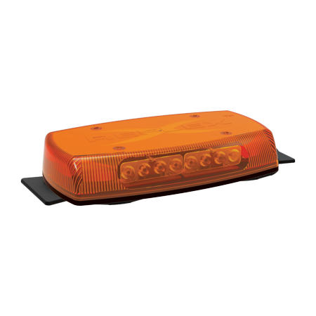 LED MINIBAR: REFLEX 15IN 1224VDC 18 FLASH PATTERNS HIGH BOND TAPE AMBER