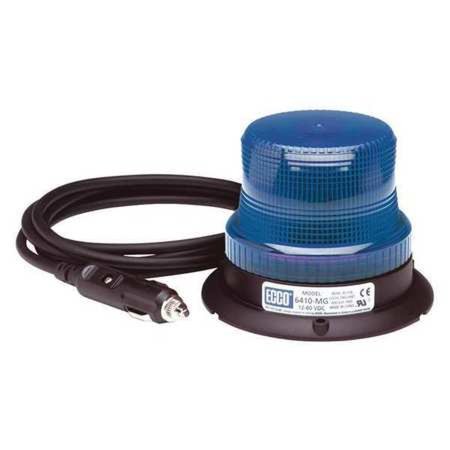 LED BEACON: LOW PROFILE 1280VDC PULSE8 FLASH MAGNET MOUNT BLUE