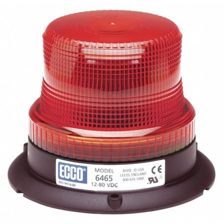 LED BEACON: LOW PROFILE 1280VDC PULSE8 FLASH RED