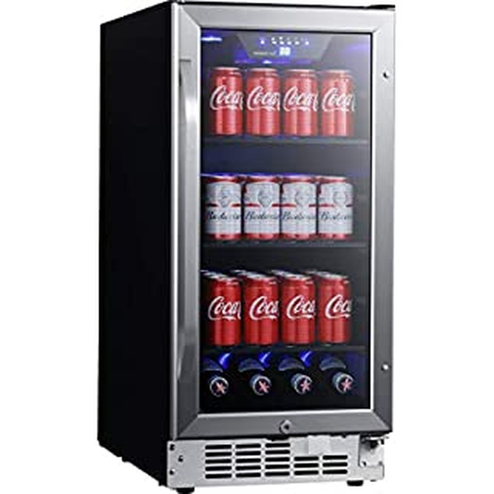Ccy Built in Beverage Center Black & Stainless Steel