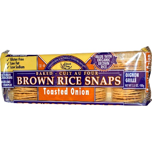 Edward & Sons Onion Brown Rice Snaps (12x3.5 Oz)