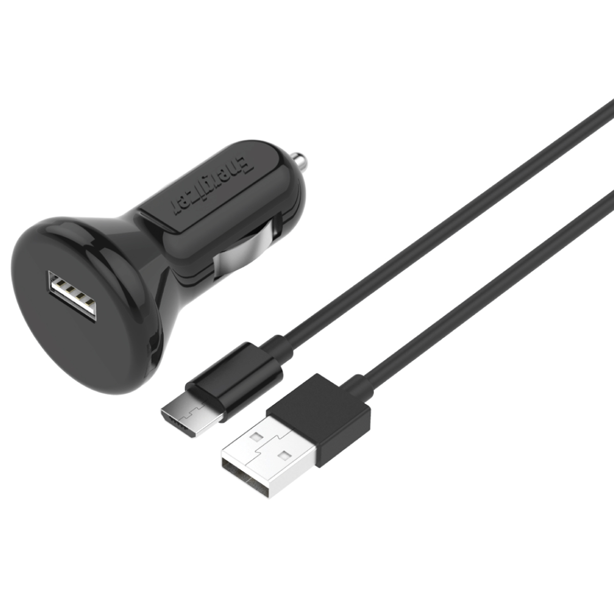 EU Car Charger 2.4A Micro USB Cable Comb