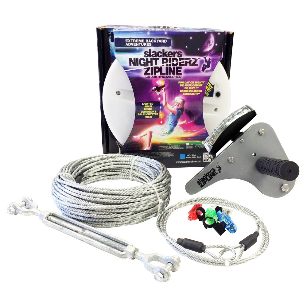 Slackers 100' Night Riderz Zipline Kit