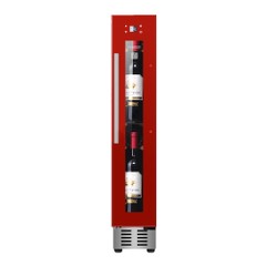 9 bottle Built-in/Freestanding Wine Ref with 7 color LED Lights(Red)