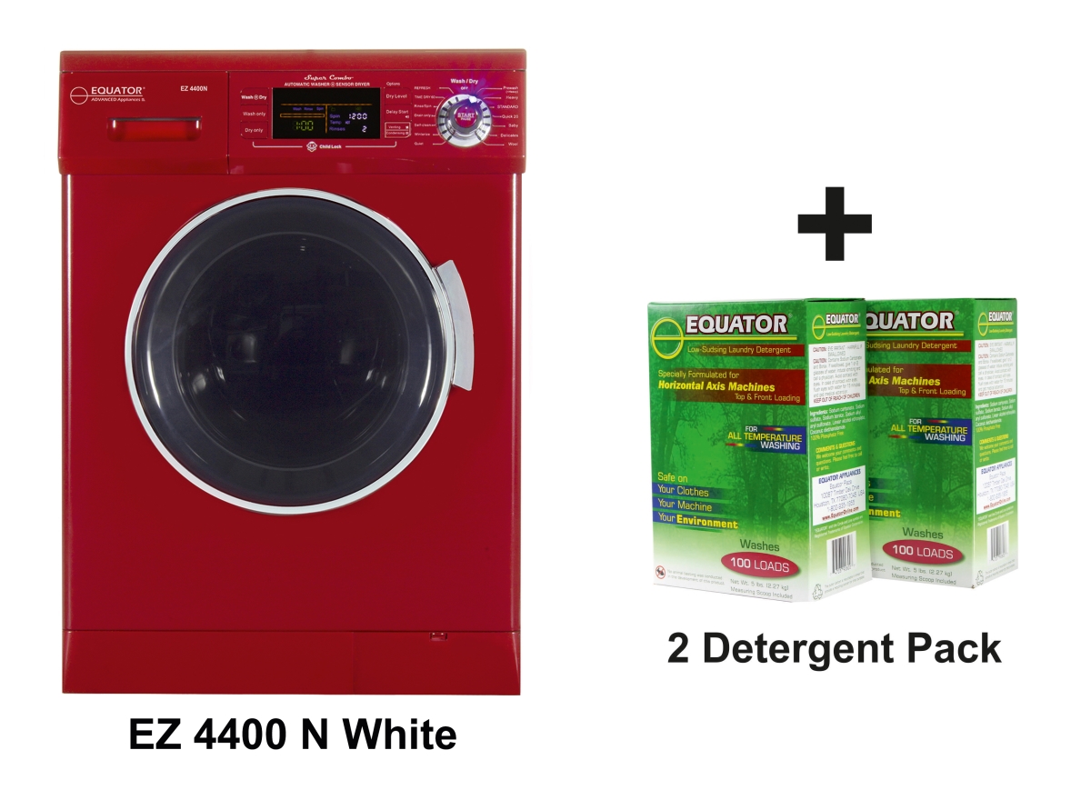 Equator Compact 13 lbs Combination Washer DryerVented/Ventless Dry + 2 Boxes of HE Detergent