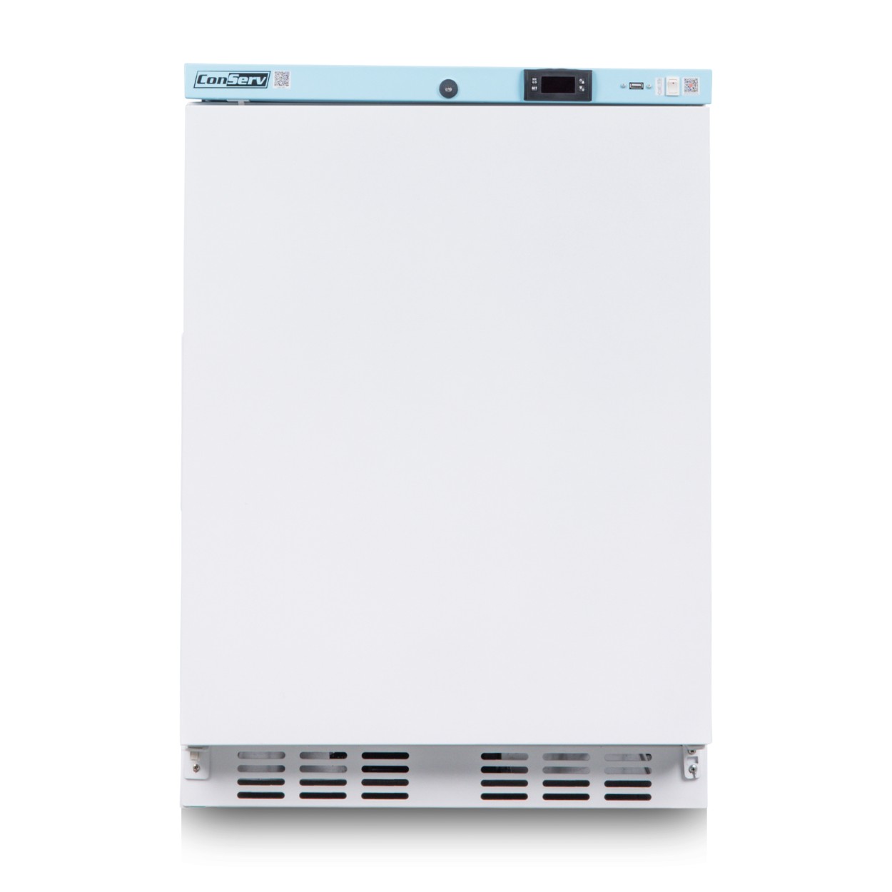 3.9 cu.ft. Commercial Refrigerator in White with Temperature Alarm