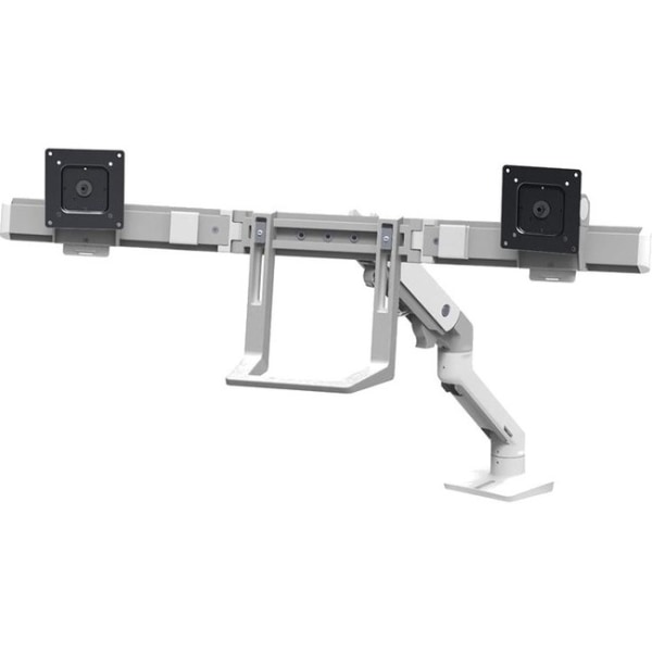 HX Desk Dual Monitor Arm Wht