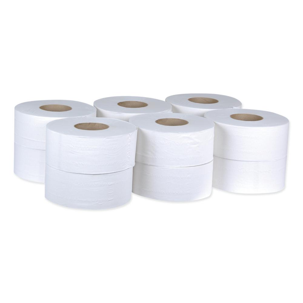 (1663) Tork Universal Jumbo Roll Toilet Tissue, 8.8In