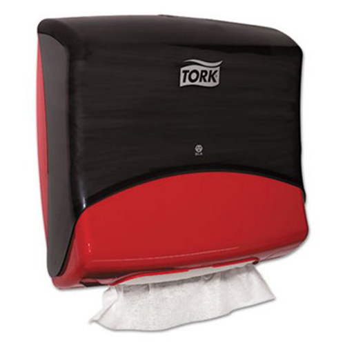 PERFORMANCE FOLDED WIPER/CLOTH DISPENSER RED/SMOKE 1/CS