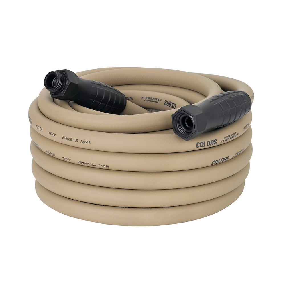 Flexzilla Colors SwivelGrip Garden Hose 5/8" x 50' 3/4" - 11 1/2 GHT Fittings Brown Mulch