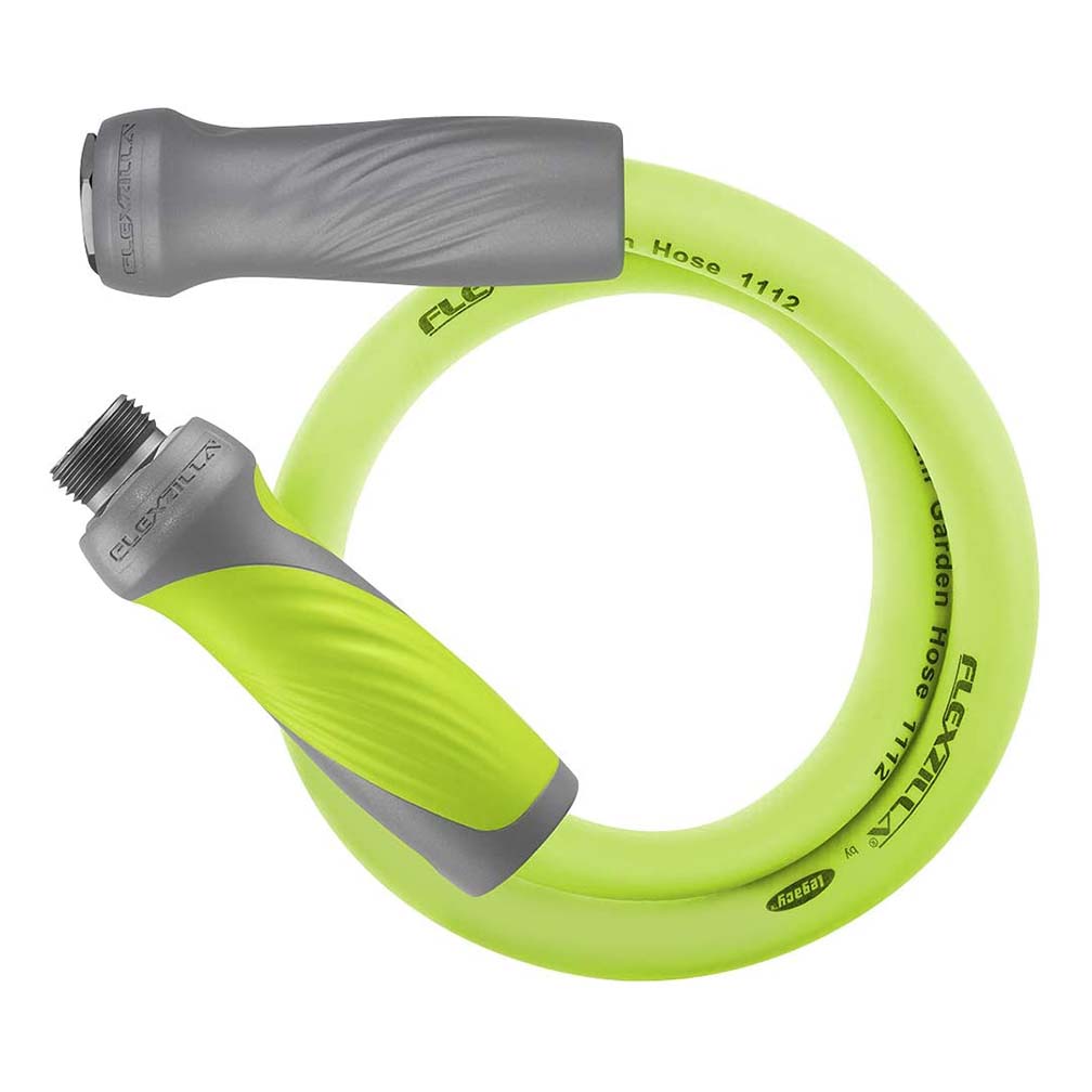 Flexzilla SwivelGrip Garden Lead-in Hose 5/8" x 5' 3/4" - 11 1/2 GHT Fittings ZillaGreen