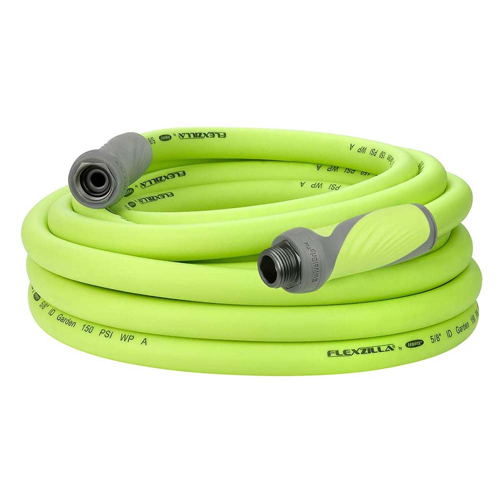 Flexzilla SwivelGrip Garden Hose 5/8" x 50' 3/4" - 11 1/2 GHT Fittings ZillaGreen