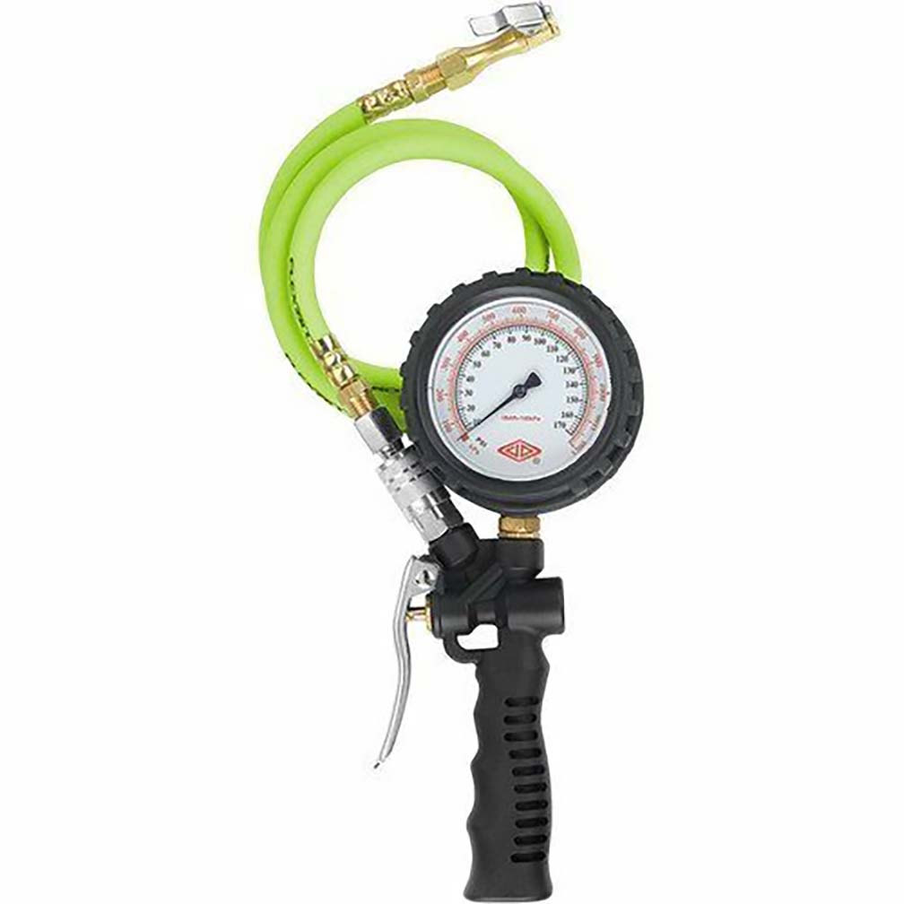 Flexzilla Combo Inflator Kit with Flexzilla Air Hose 3' & 15' Extensions Lock-On Chuck