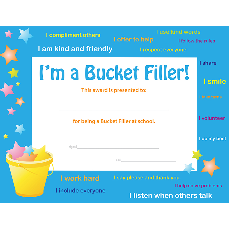 Bucket Filler Award- Pack of 30