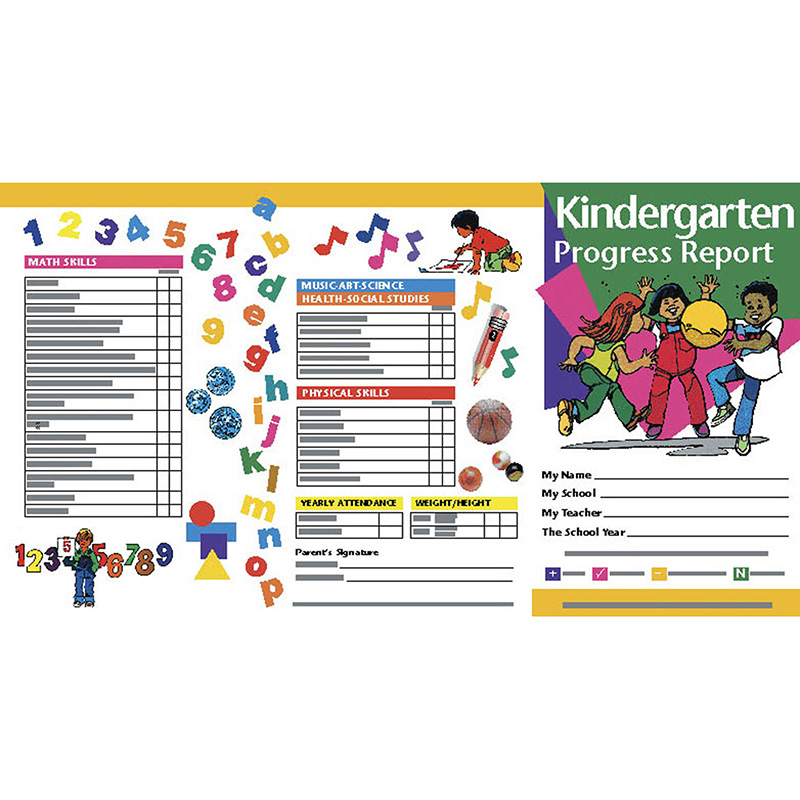Kindergarten Progress Report, Pack of 10