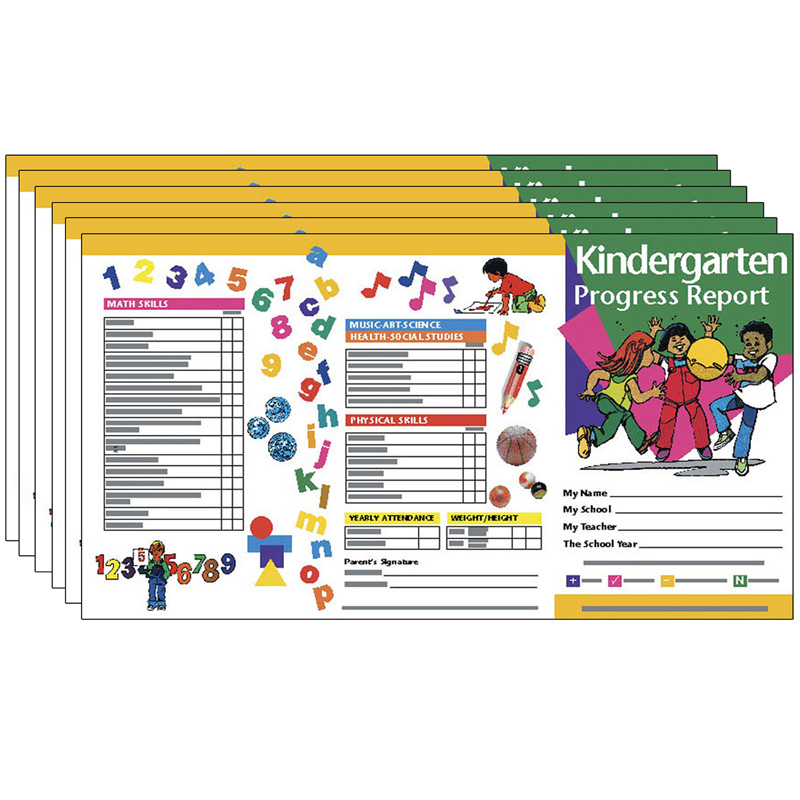 Kindergarten Progress Report, 10 Per Pack, 6 Packs