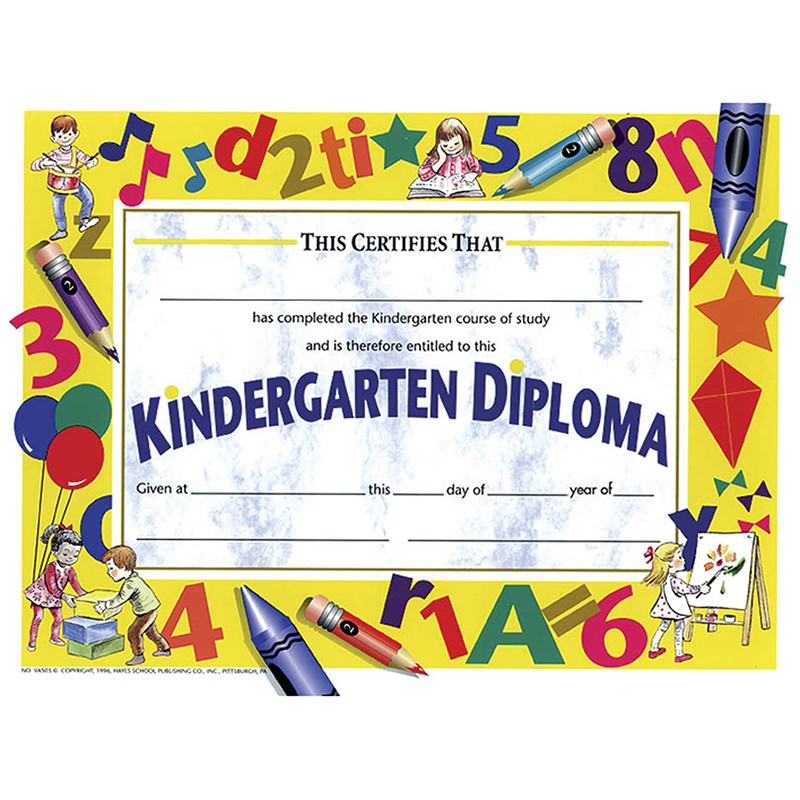 Kindergarten Diploma, 8.5" x 11", Pack of 30