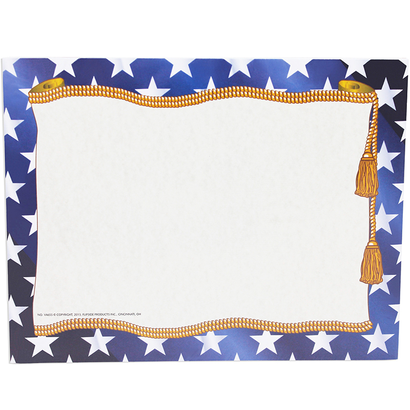 Stars Border Paper, 8.5" x 11", Pack of 50