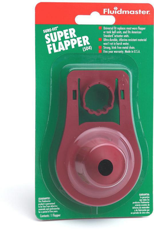 504 Red 1Pc 5Yr Warranty Flapper