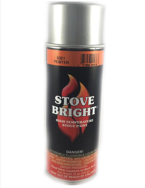 Stove Bright Pewter Gas Fireplace Surround Paint - 1A53H031