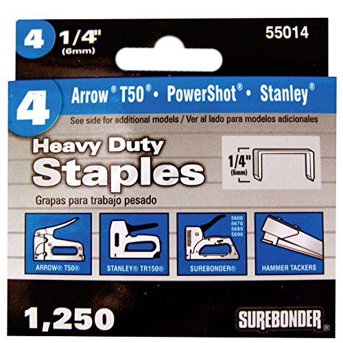 55014 1250Pk 1/4 T50 Staples