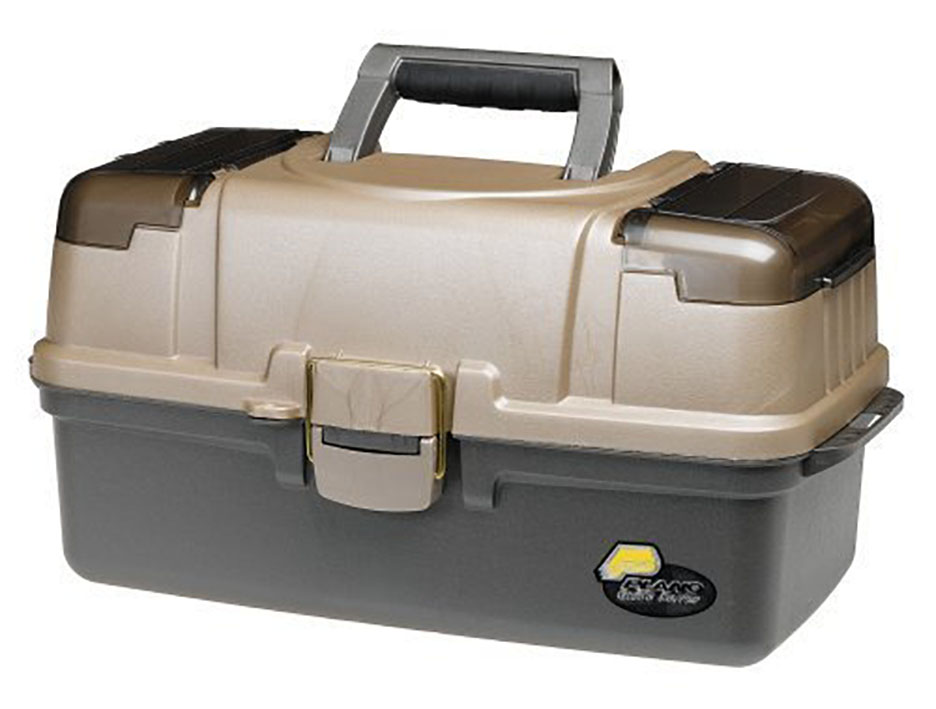 Plano Guide Series Three-Tray Tackle Box - Graphite & Sandstone