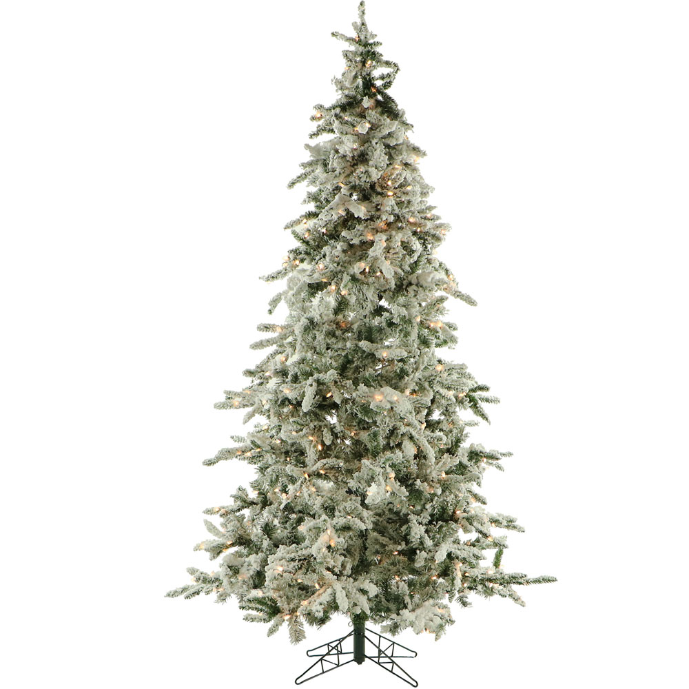 Fraser Hill Farm 9.0' Mountain Pine Tree, Clr LED Lght, EzConnect