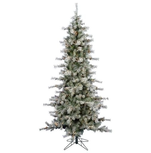 Fraser Hill Farm 7.5' Buffalo Fir Slim Christmas Tree - Clr Smt Lght, EZ