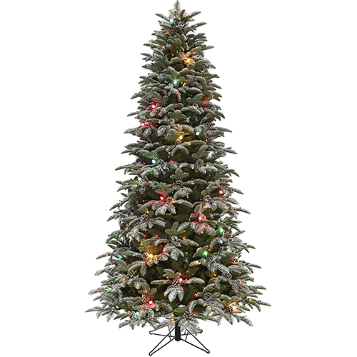 FHF 7.5' Eagle Rock Tree - Incandescent Multi Twinkle & C7 Lights