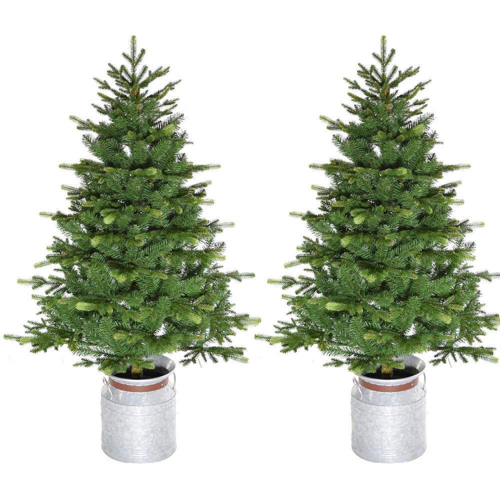 FHF 3.5' Porch Tree in Metal Pot - No Light, SET 2