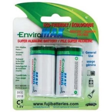 FUJI ENVIROMAX 4200BP2 EnviroMax C Super Alkaline Batteries, 2 pk